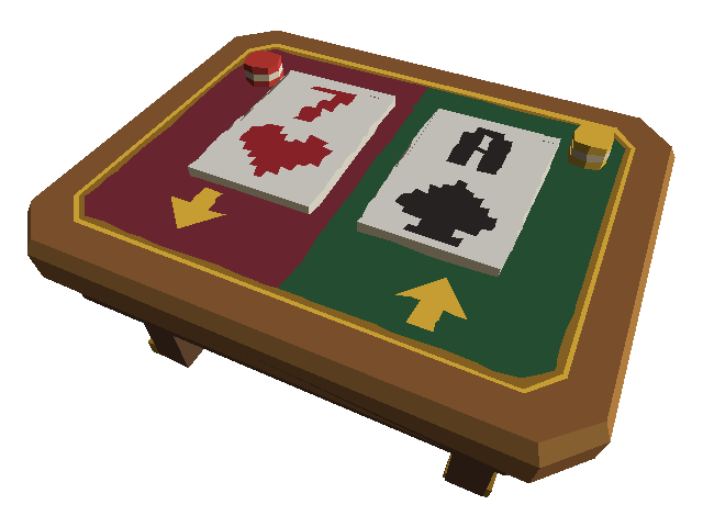 Higher / Lower table from Sand Arena